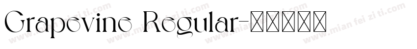 Grapevine Regular字体转换